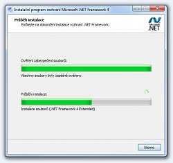 Microsoft .NET Framework - Instalace