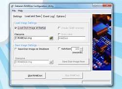 Prehľadné používateľské rozhranieDataram RAMDisk