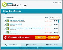 Zastarané ovládačeFree Driver Scout