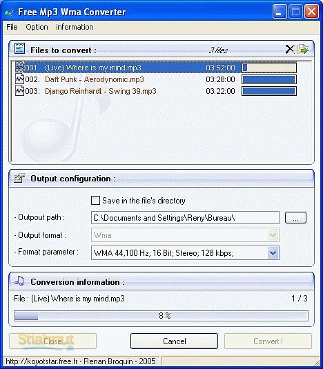 Free MP3 WMA Converter