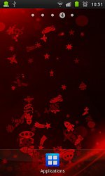Raketky na červenom pozadíAndroids! Live Wallpaper (mobilné)