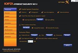 NastaveniaKYROL Internet Security