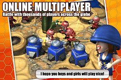 Online multiplayerGreat Big War Game (mobilné)
