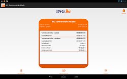 ING Termínované vkladyING Bank CZ (mobilné)