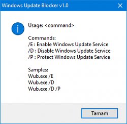 ParametreWindows Update Blocker
