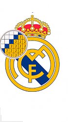 Real MadridLogo pixel by color: Football manager puzzle (mobilné)