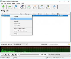 PrehrávačSoftdiv MP3 to WAV Converter