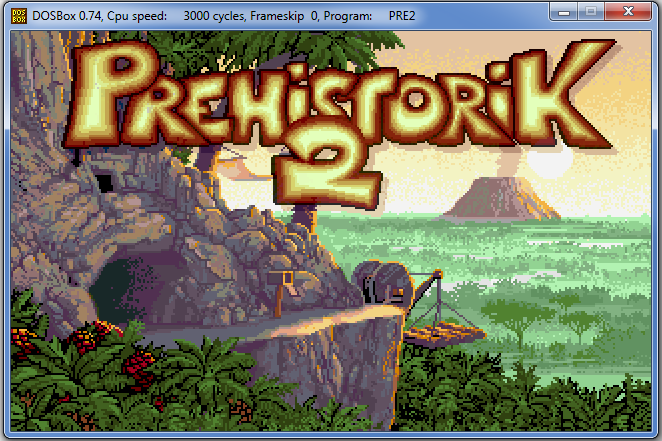 Spustenie hry Prehistorik 2