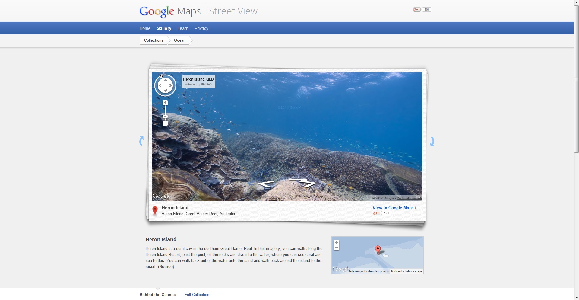 Vzhľad Google Street View Ocean