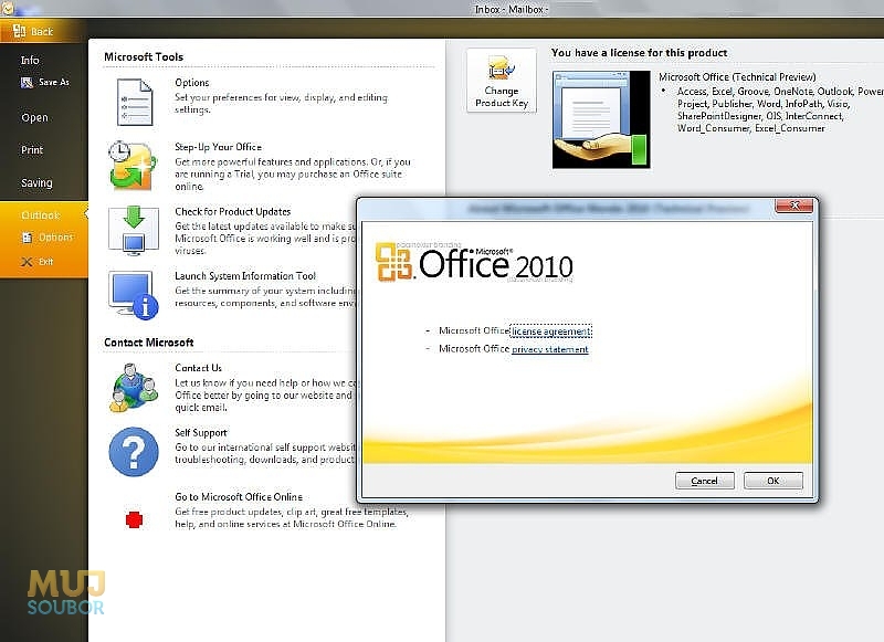 Office 2010 не запускается на windows 7