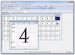 FontCreator - Úprava tvaru číslice
