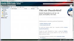 Thunderbird - Úvodní sdělení