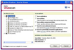 OchranaMcAfee VirusScan