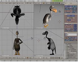 3D vtákBlender