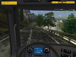 Pohľad z kabínyEuro Truck Simulator