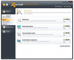 Testování počítačeAvast! Free Antivirus