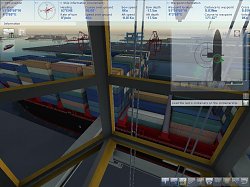 Pohľad z riadiacej kabínyShip Simulator 2008