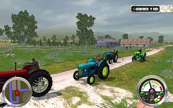 Napínavé preteky traktorovOld Village Simulator 1962