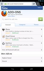 Rýchly prehliadač s doplnkamiMozilla Firefox (mobilné)