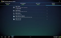 AVG verzie pre tabletAVG antivirus (mobilné)