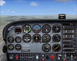 Pohľad do kokpituMicrosoft Flight Simulator X