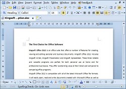 Textový editorKingsoft Office Suite Free 2013