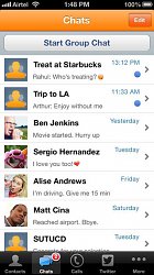 Podpora skupinovej konverzácieNimbuzz Messenger (mobilné)