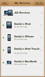 Prepojenie s Apple IDFind My iPhone (mobilné)