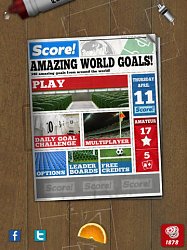 Štylizované menuScore! World Goals (mobilné)