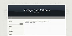 Ukážka webeMyPage CMS