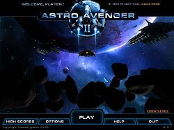 Úvodná obrazovkaAstro Avenger 2
