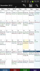 Jednoduché rozvrhnutieBusiness Calendar (mobilné)