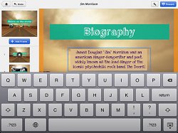 Tvorba textuPrezi for iPad (mobilné)