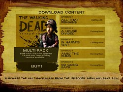EpizódyThe Walking Dead: Season Two (mobilné)