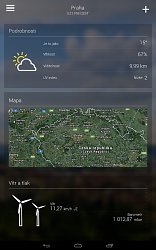 Mapa miestaYahoo Weather (mobilné)
