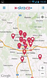 Zľavy podľa lokácieSkrz.cz (mobilné)