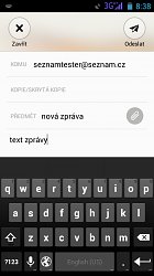 Rozpracovaný emailEmail.cz (mobilné)