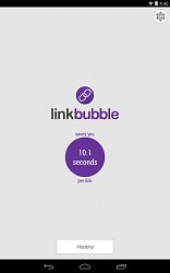 Ušetrite 10 sekúnd s každým kliknutímLink Bubble (mobilné)
