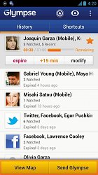 Sociálne sieteGlympse (mobilné)