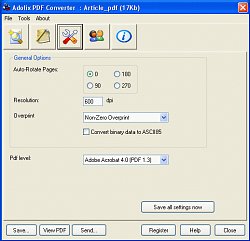 NastaveniaAdolix PDF Converter