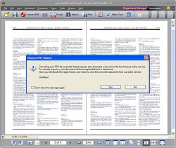 Požiadavka na zaslanie dokumentu onlineNuance PDF Reader