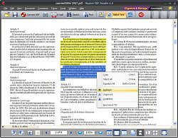 Vyznačenie textuNuance PDF Reader