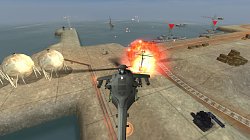 Ničenie prístavuGunship Battle: Helicopter 3D (mobilné)