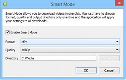 Voľba výsledného formátu4K Video Downloader