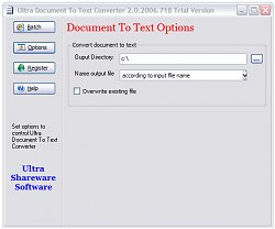 MožnostiUltra Document To Text Converter