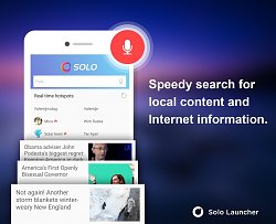 Rýchle vyhľadávanieSolo Launcher (mobilné)