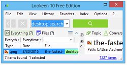 Spustenie pomocou Ctrl + CtrlLookeen Free Desktop Search