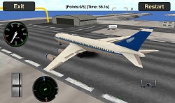 Na letiskuFlight Simulator: Fly Plane 3D (mobilné)
