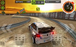 Drift v zákruteRally Racer Dirt (mobilné)