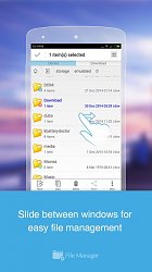 Prechod medzi oknamiSprávca súborov (File Manager) (mobilné)